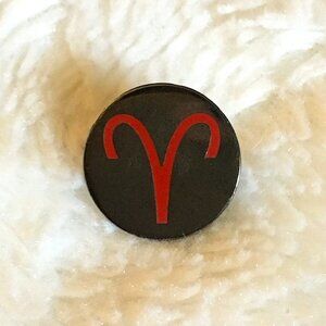 Official Homestuck Aries Astrology Lapel Pin - Aradia Megido Symbol Accessory